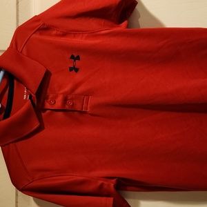 UnderArmour red boy polo